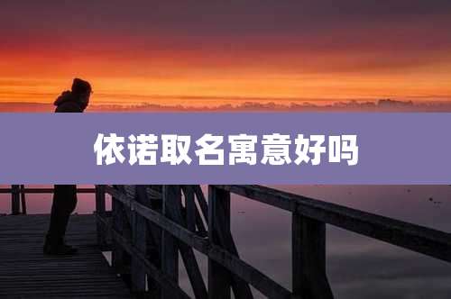 依诺取名寓意好吗