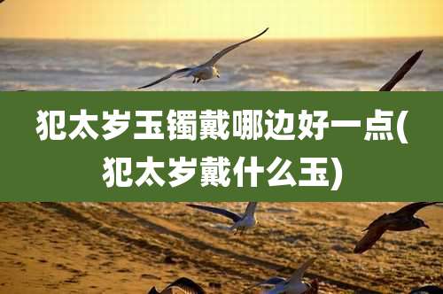 犯太岁玉镯戴哪边好一点(犯太岁戴什么玉)