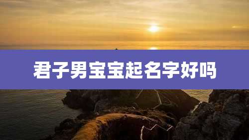 君子男宝宝起名字好吗