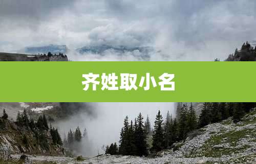 齐姓取小名