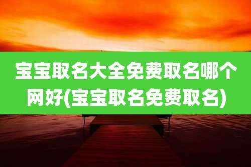 宝宝取名大全免费取名哪个网好(宝宝取名免费取名)