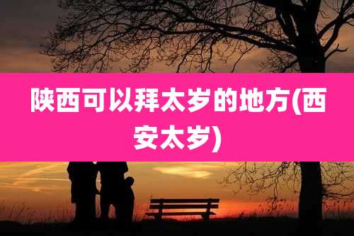 陕西可以拜太岁的地方(西安太岁)