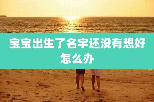 宝宝出生了名字还没有想好怎么办