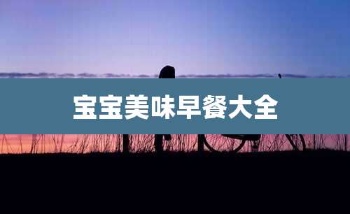 宝宝美味早餐大全