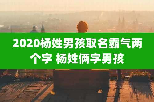 2020杨姓男孩取名霸气两个字 杨姓俩字男孩