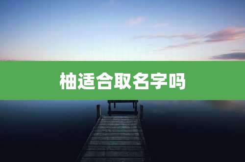 柚适合取名字吗