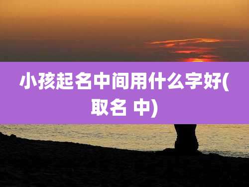 小孩起名中间用什么字好(取名 中)