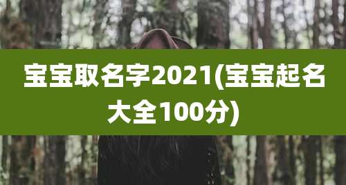 宝宝取名字2021(宝宝起名大全100分)
