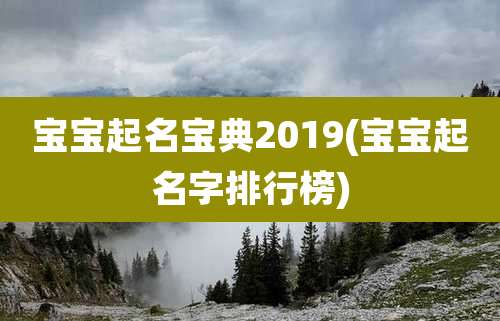 宝宝起名宝典2019(宝宝起名字排行榜)