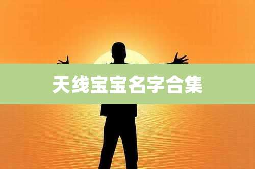 天线宝宝名字合集