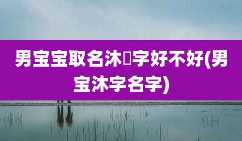 男宝宝取名沐莀字好不好(男宝沐字名字)