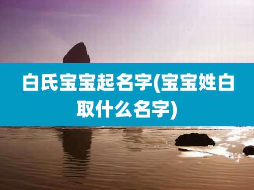 白氏宝宝起名字(宝宝姓白取什么名字)