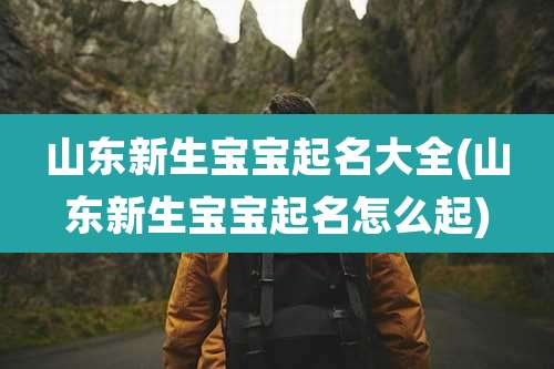 山东新生宝宝起名大全(山东新生宝宝起名怎么起)