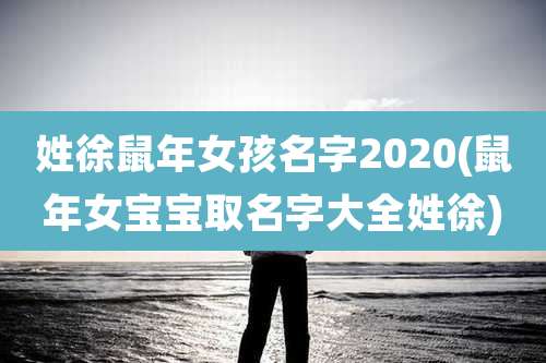 姓徐鼠年女孩名字2020(鼠年女宝宝取名字大全姓徐)