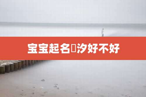 宝宝起名璟汐好不好