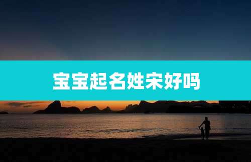 宝宝起名姓宋好吗
