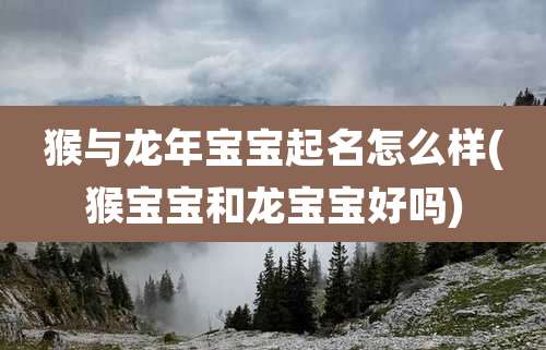 猴与龙年宝宝起名怎么样(猴宝宝和龙宝宝好吗)