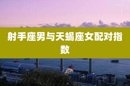 射手座男与天蝎座女配对指数