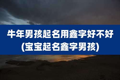 牛年男孩起名用鑫字好不好(宝宝起名鑫字男孩)