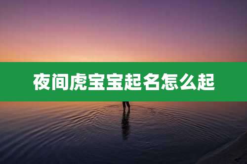夜间虎宝宝起名怎么起