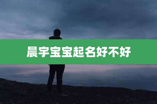 晨宇宝宝起名好不好