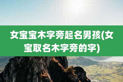 女宝宝木字旁起名男孩(女宝取名木字旁的字)