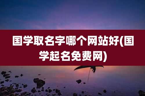 国学取名字哪个网站好(国学起名免费网)