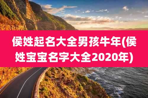 侯姓起名大全男孩牛年(侯姓宝宝名字大全2020年)
