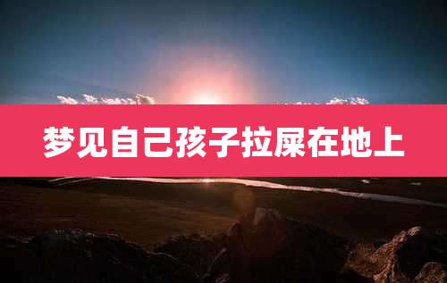 梦见自己孩子拉屎在地上