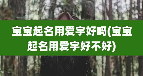 宝宝起名用爱字好吗(宝宝起名用爱字好不好)