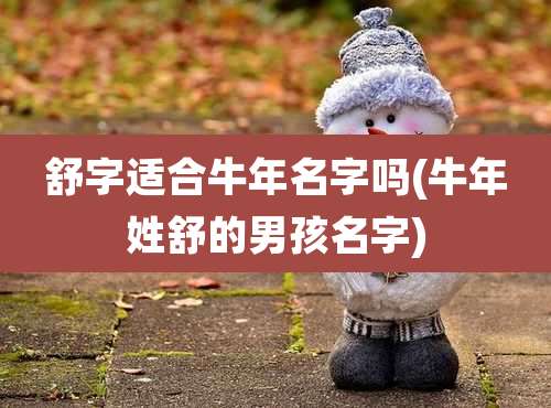 舒字适合牛年名字吗(牛年姓舒的男孩名字)