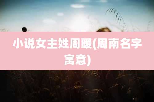 小说女主姓周暖(周南名字寓意)