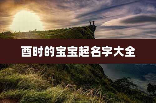 酉时的宝宝起名字大全