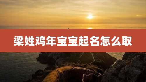 梁姓鸡年宝宝起名怎么取