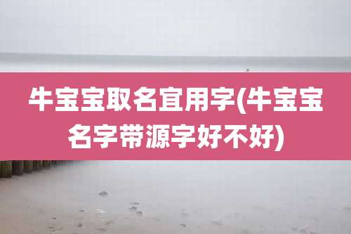 牛宝宝取名宜用字(牛宝宝名字带源字好不好)