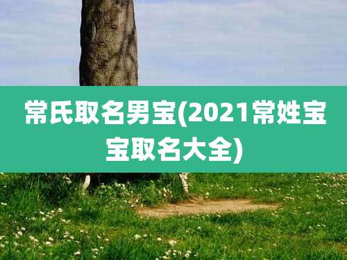 常氏取名男宝(2021常姓宝宝取名大全)