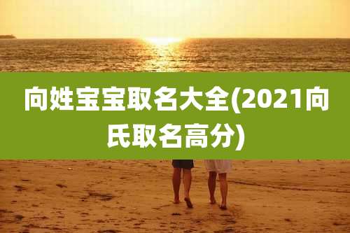 向姓宝宝取名大全(2021向氏取名高分)