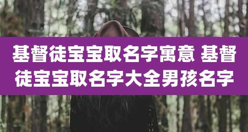 基督徒宝宝取名字寓意 基督徒宝宝取名字大全男孩名字