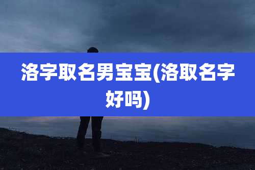 洛字取名男宝宝(洛取名字好吗)
