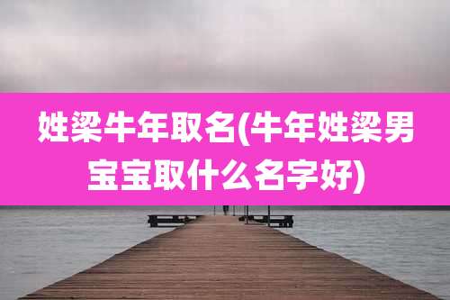 姓梁牛年取名(牛年姓梁男宝宝取什么名字好)