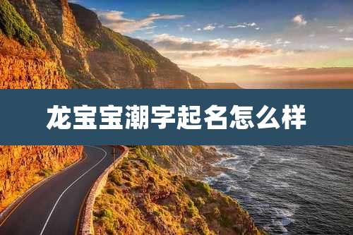 龙宝宝潮字起名怎么样