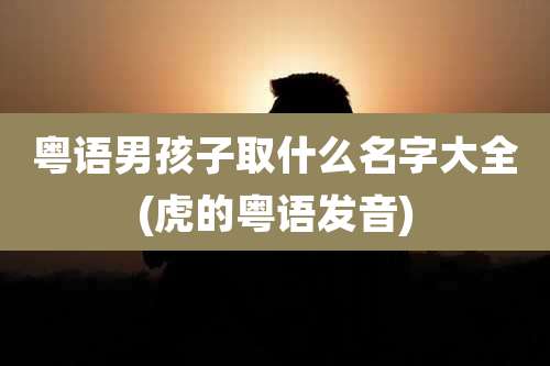 粤语男孩子取什么名字大全(虎的粤语发音)