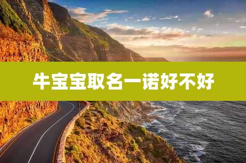 牛宝宝取名一诺好不好