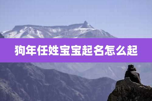 狗年任姓宝宝起名怎么起