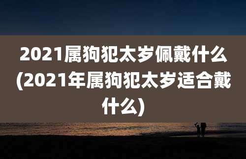 2021属狗犯太岁佩戴什么(2021年属狗犯太岁适合戴什么)