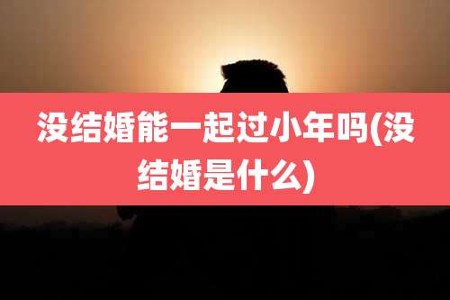 没结婚能一起过小年吗(没结婚是什么)