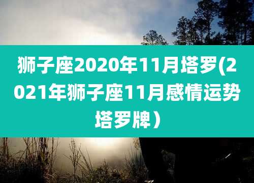 狮子座2020年11月塔罗(2021年狮子座11月感情运势塔罗牌)
