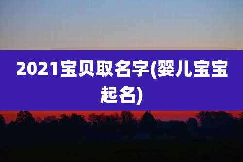 2021宝贝取名字(婴儿宝宝起名)