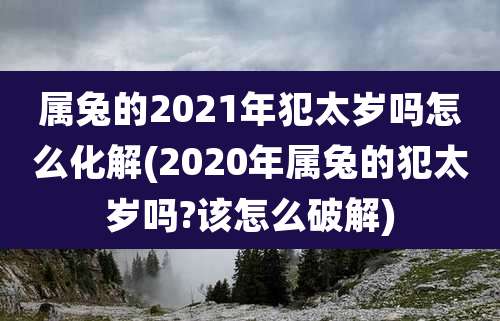 属兔的2021年犯太岁吗怎么化解(2020年属兔的犯太岁吗?该怎么破解)