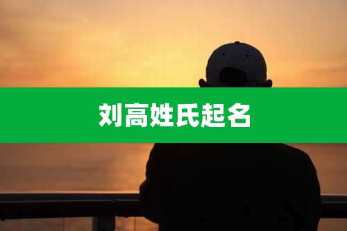 刘高姓氏起名